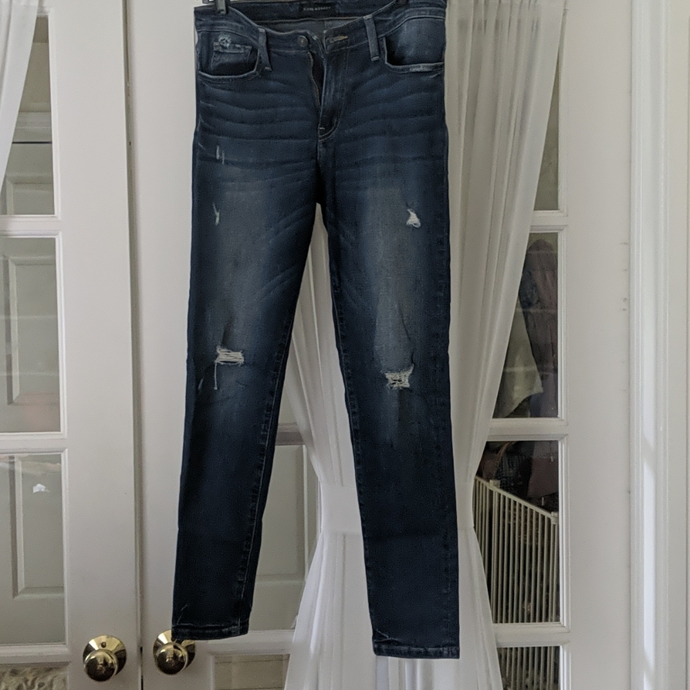 Distressed denim